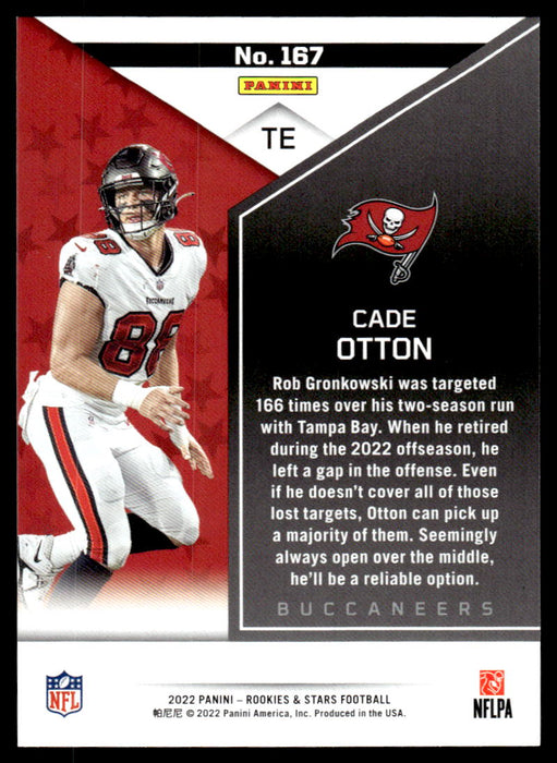 Cade Otton 2022 Panini Rookies and Stars Base Back of Card