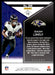 Isaiah Likely 2022 Panini Rookies and Stars Base Back of Card