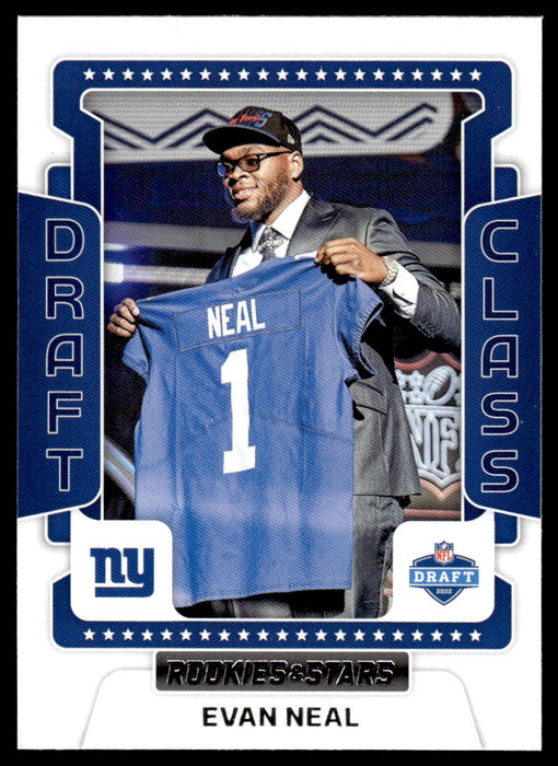 Evan Neal 2022 Panini Rookies and Stars Draft Class Front of Card