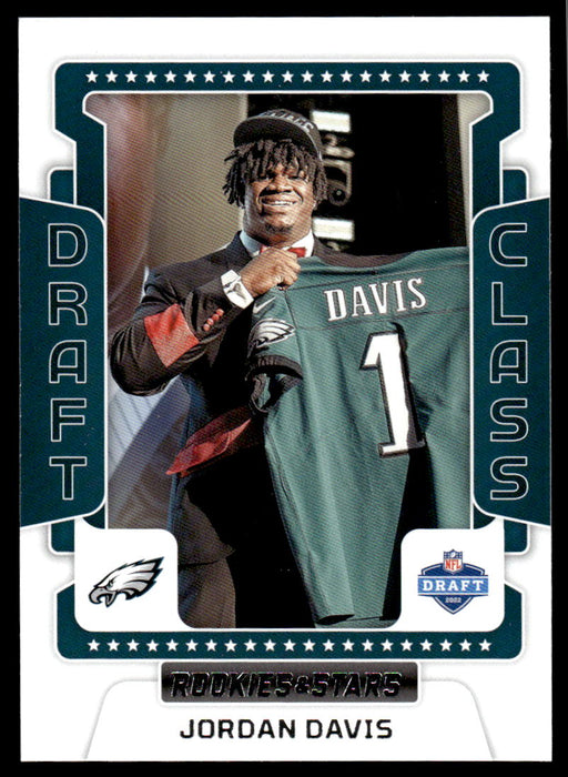 Jordan Davis 2022 Panini Rookies and Stars Draft Class Front of Card