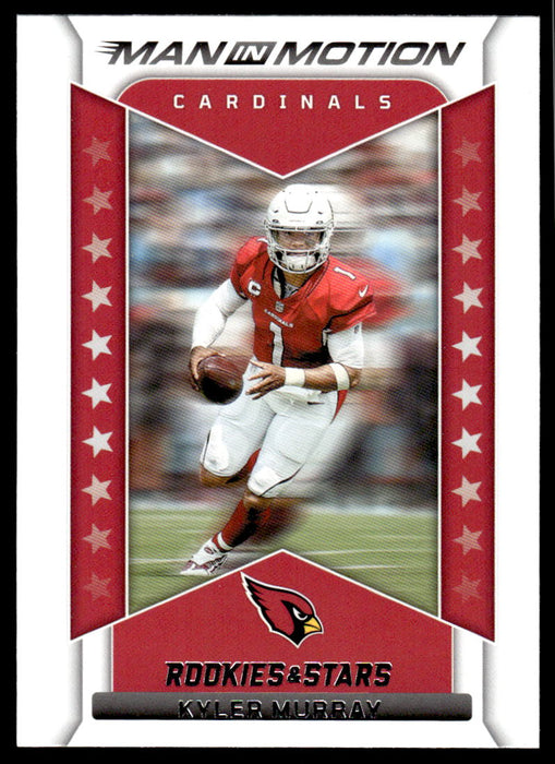 Kyler Murray 2022 Panini Rookies and Stars Man in Motion Front of Card