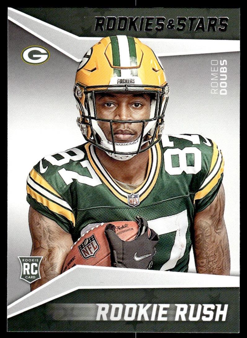 Romeo Doubs 2022 Panini Rookies and Stars # RR-16 Rookie Rush Green Ba —  Collectible Craze America