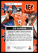 Joe Burrow 2022 Panini Rookies and Stars Standing Ovation Back of Card