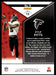 Kyle Pitts 2022 Panini Rookies and Stars Red Back of Card