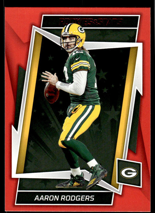 Aaron Rodgers 2022 Panini Rookies and Stars Red Front of Card