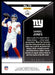 Daniel Jones 2022 Panini Rookies and Stars Red Back of Card