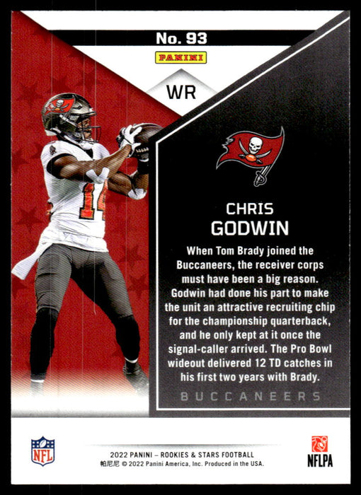 Chris Godwin 2022 Panini Rookies and Stars Red Back of Card