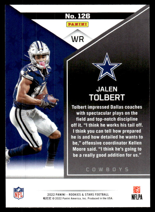 Jalen Tolbert 2022 Panini Rookies and Stars # 126 RC Red Dallas Cowboy —  Collectible Craze America