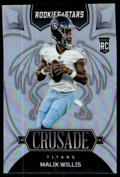 Malik Willis 2022 Panini Rookies and Stars Crusade Silver Prizm Front of Card