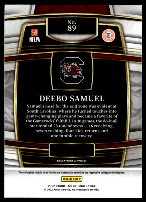 Deebo Samuel 2022 Panini Select Draft Picks # 89 Retail Base South Car —  Collectible Craze America