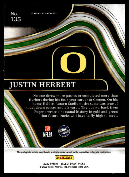 Justin Herbert 2022 Select Draft Picks, Oregon Ducks