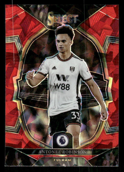 Antonee Robinson 2022-23 Panini Select Premier League Red Ice Front of Card