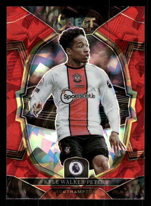 Kyle Walker-Peters 2022-23 Panini Select Premier League Red Ice Front of Card