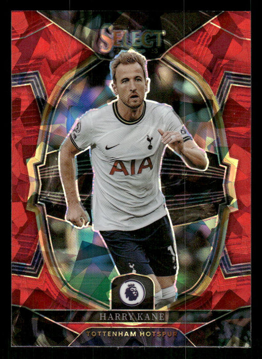 Harry Kane 2022-23 Panini Select Premier League Red Ice Front of Card