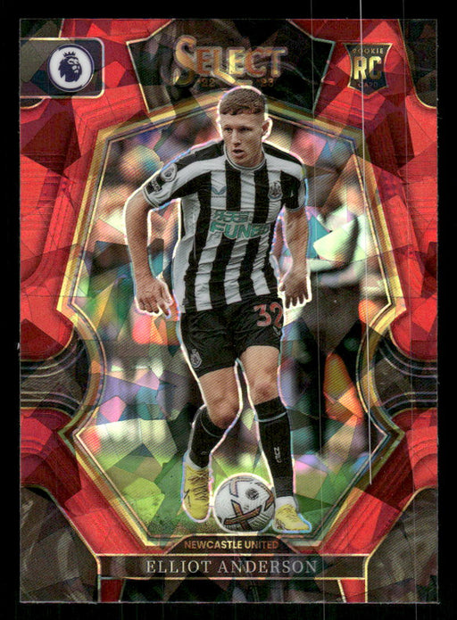 Elliot Anderson 2022-23 Panini Select Premier League Red Ice Front of Card