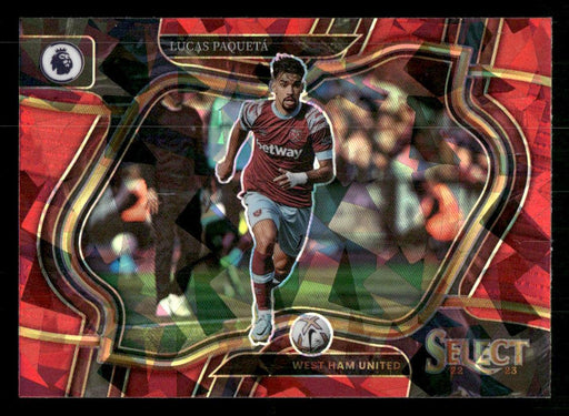 Lucas Paqueta 2022-23 Panini Select Premier League Red Ice Front of Card