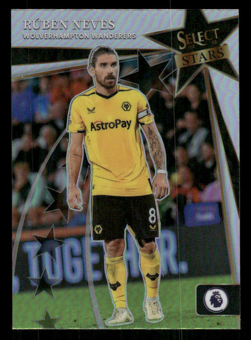 Ruben Neves 2022-23 Panini Select Premier League Silver Select Stars Front of Card