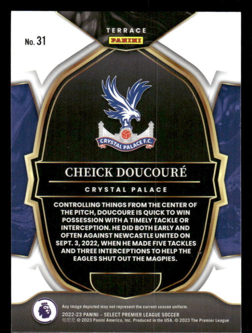 Cheick Doucoure 2022-23 Panini Select Premier League Base Back of Card