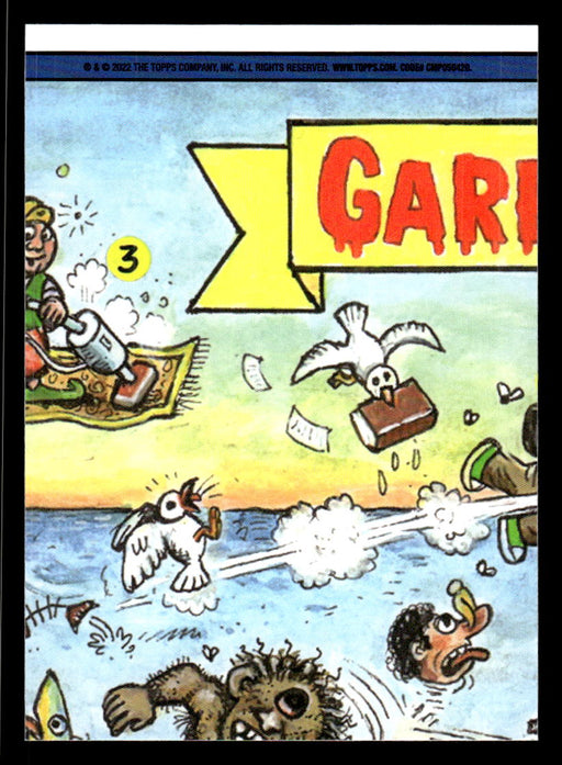 Myopic MYA 2022 Topps Garbage Pail Kids Bookworms Base Back of Card