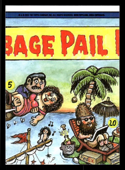 Researching RALPH 2022 Topps Garbage Pail Kids Bookworms Base Back of Card