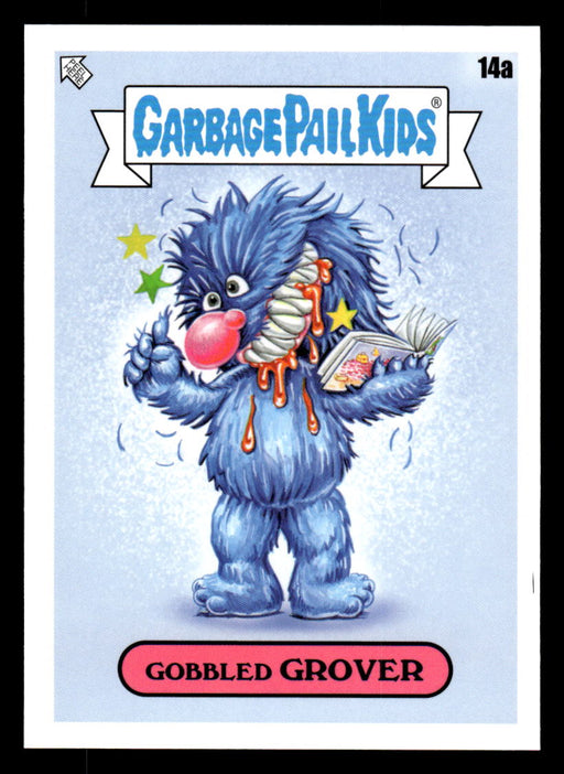 Gobbled GROVER 2022 Topps Garbage Pail Kids Bookworms Base Front of Card