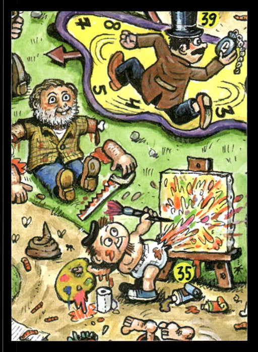 Retching ROMEO 2022 Topps Garbage Pail Kids Bookworms Base Back of Card