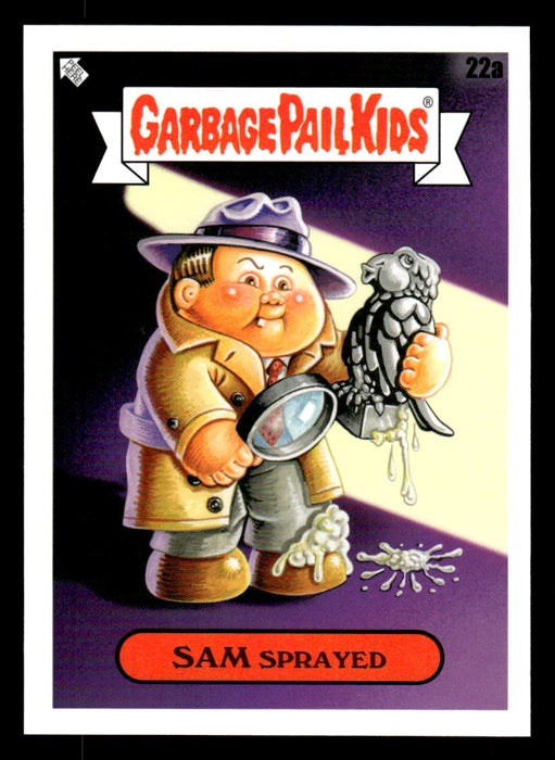 SAM Sprayed 2022 Topps Garbage Pail Kids Bookworms Base Front of Card