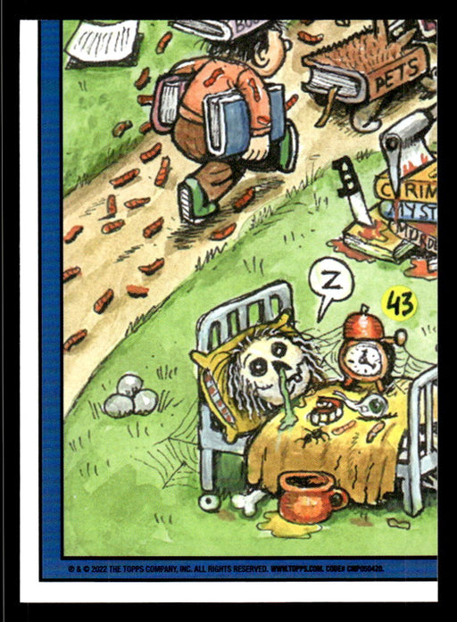 Wingy WINTHORPE 2022 Topps Garbage Pail Kids Bookworms Base Back of Card