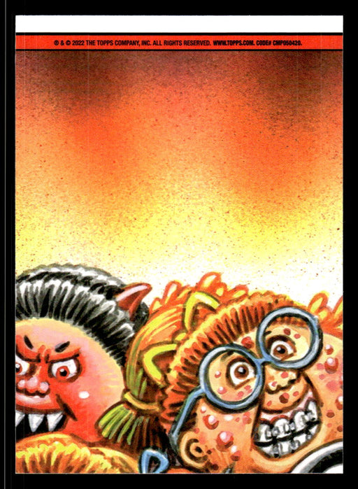 Decaying DORIAN 2022 Topps Garbage Pail Kids Bookworms Base Back of Card