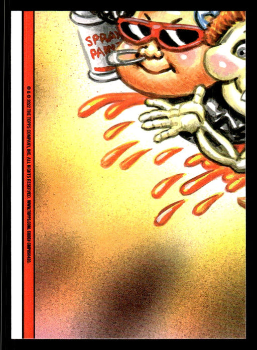 Wormy WILDER 2022 Topps Garbage Pail Kids Bookworms Base Back of Card