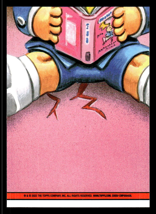 Stacked JACK 2022 Topps Garbage Pail Kids Bookworms Base Back of Card