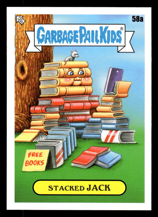 Stacked JACK 2022 Topps Garbage Pail Kids Bookworms Base Front of Card