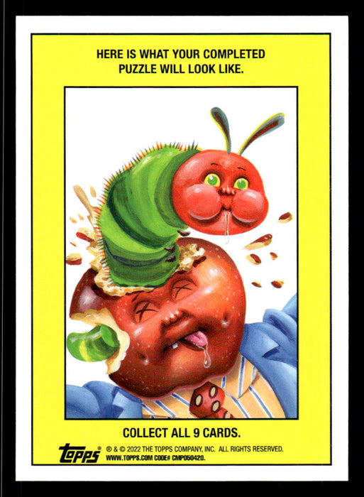 Carnivorous CARRIE 2022 Topps Garbage Pail Kids Bookworms Base Back of Card