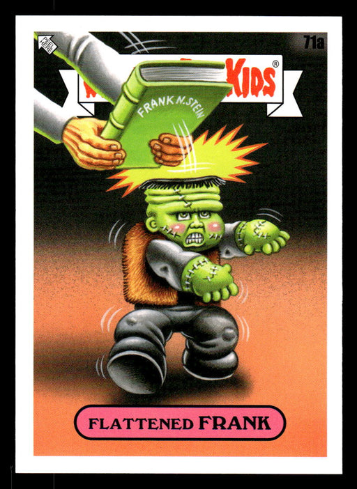 Flattened FRANK 2022 Topps Garbage Pail Kids Bookworms Base Front of Card