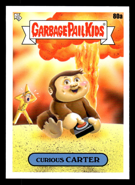 Curious CARTER 2022 Topps Garbage Pail Kids Bookworms Base Front of Card