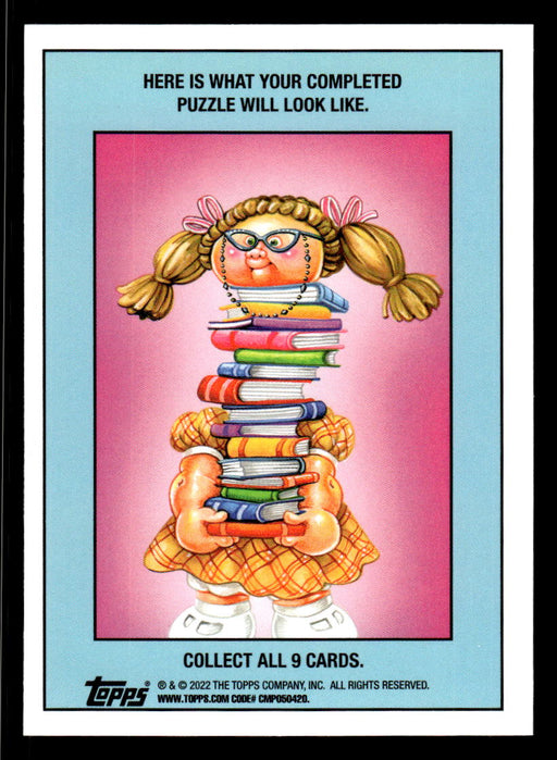 Savage SIMON 2022 Topps Garbage Pail Kids Bookworms Base Back of Card