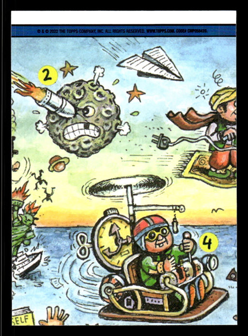 Pinched PRESTON 2022 Topps Garbage Pail Kids Bookworms Base Back of Card