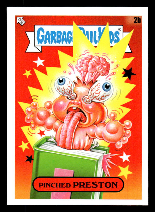 Pinched PRESTON 2022 Topps Garbage Pail Kids Bookworms Base Front of Card