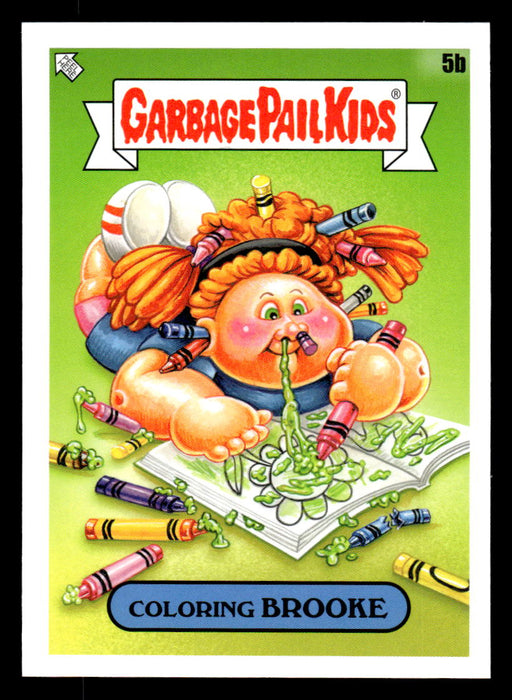 Coloring BROOKE 2022 Topps Garbage Pail Kids Bookworms Base Front of Card