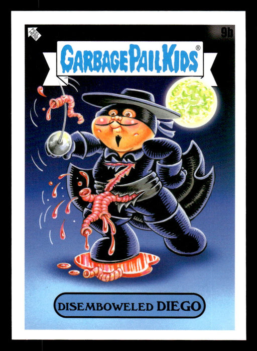 Disemboweled DIEGO 2022 Topps Garbage Pail Kids Bookworms Base Back of Card