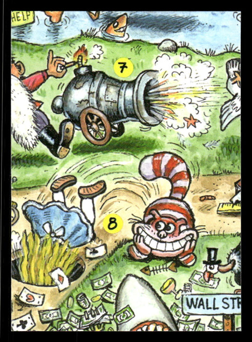 Disemboweled DIEGO 2022 Topps Garbage Pail Kids Bookworms Base Front of Card