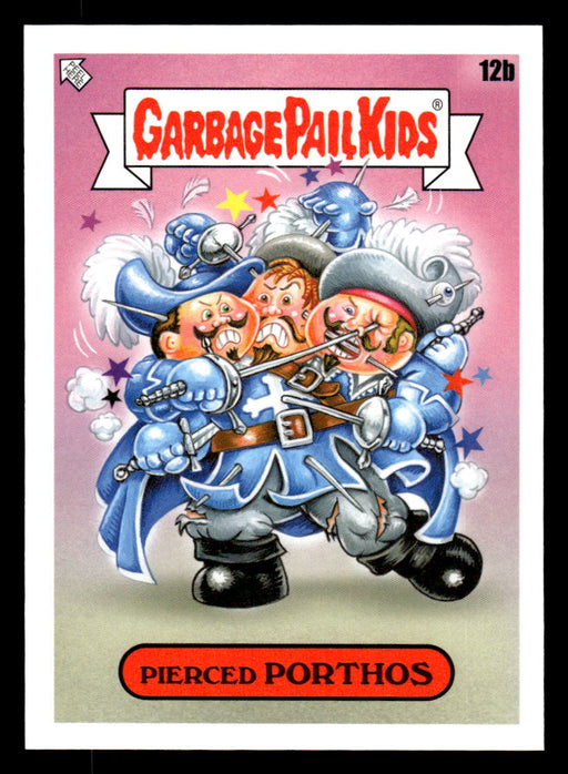 Pierced PORTHOS 2022 Topps Garbage Pail Kids Bookworms Base Back of Card