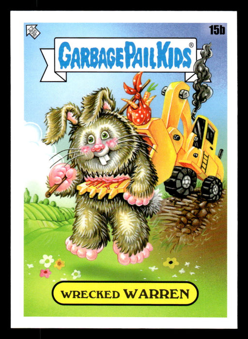 Wrecked WARREN 2022 Topps Garbage Pail Kids Bookworms Base Back of Card