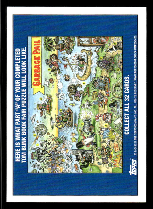 Hungry KATNISS 2022 Topps Garbage Pail Kids Bookworms Base Back of Card