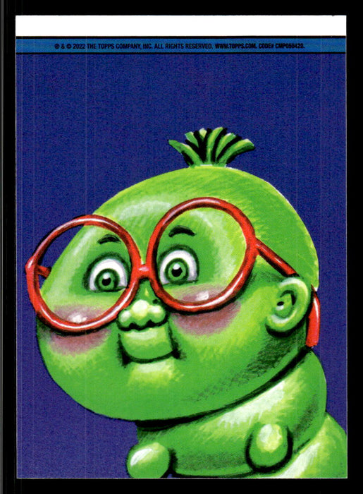 Jabbed JACKSON 2022 Topps Garbage Pail Kids Bookworms Base Back of Card