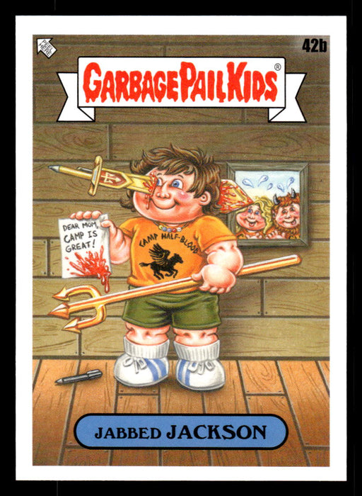 Jabbed JACKSON 2022 Topps Garbage Pail Kids Bookworms Base Front of Card