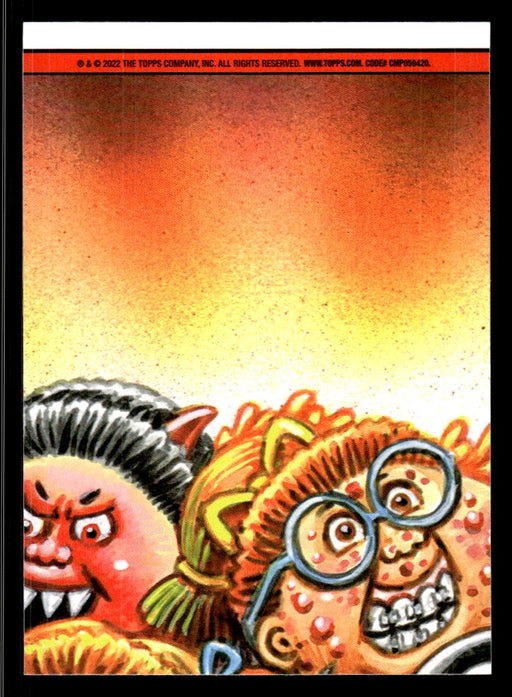 Gruesome GRAY 2022 Topps Garbage Pail Kids Bookworms Base Back of Card