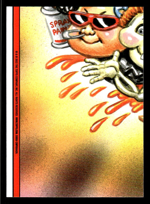 Bookworm BRENT 2022 Topps Garbage Pail Kids Bookworms Base Back of Card