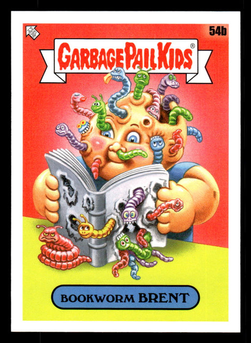 Bookworm BRENT 2022 Topps Garbage Pail Kids Bookworms Base Front of Card