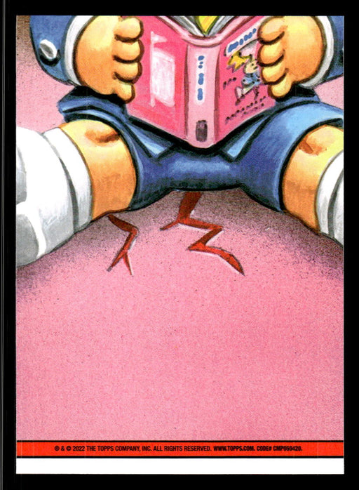 Leisure LEE 2022 Topps Garbage Pail Kids Bookworms Base Back of Card